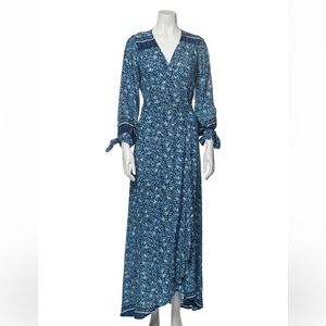 Natalie Martin Silk Warp dress - blue NWT, size Medium